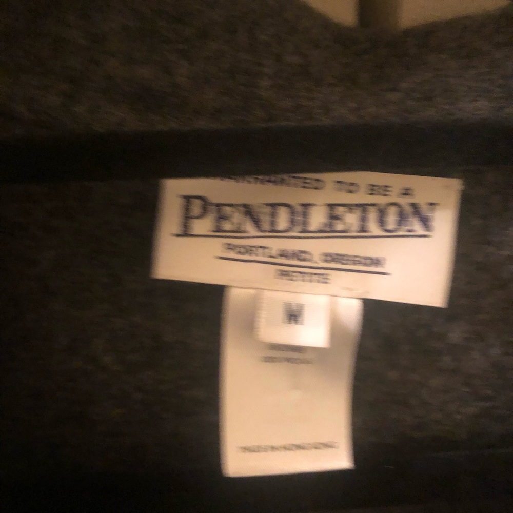 Pendleton Medium Reversible Black Wool Jacket - image 3